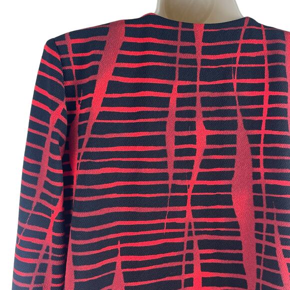 NEW Maya Brook Jewel Dress Jacket 2pcs Set Artsy Red Rhinestone Size 8 - Picture 12 of 14